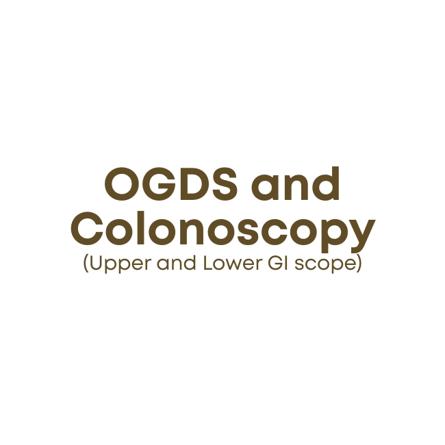 OGDS and Colonoscopy (Upper and Lower GI scope)